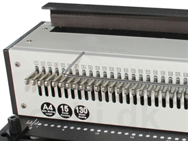 Wire Indbindingsmaskine HD-15 / OBS: stanser kvadatiske huller