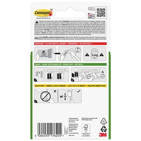 3M Command 17048-1 Krog Jumbo Hvid Vandfaste Strips