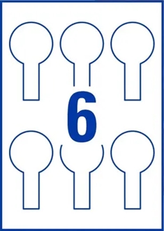 JAC A4 High Gloss InkJet Etiket til Plombering