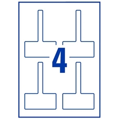 JAC A4 High Gloss InkJet Etiket til Plombering