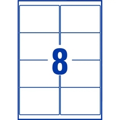 JAC A4 High Gloss Laser Printer-Etiket