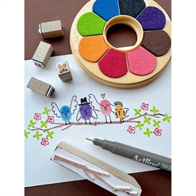 Artline Irodori Pad Stempelsæt Donut 8 farver