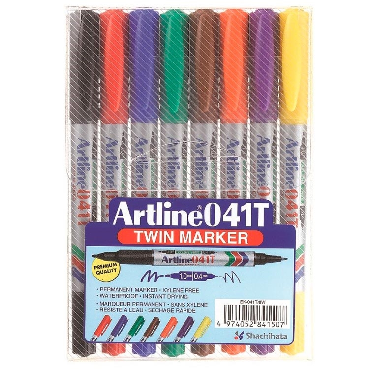 Artline Twin Marker EK041T/8W