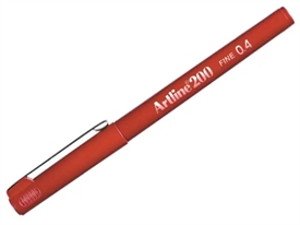 Artline 200 Fineliner Pen EK-200 DARKRED