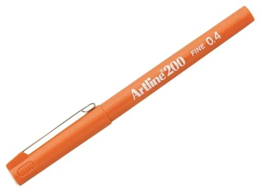 Artline 200 Fineliner Pen EK-200 ORANGE