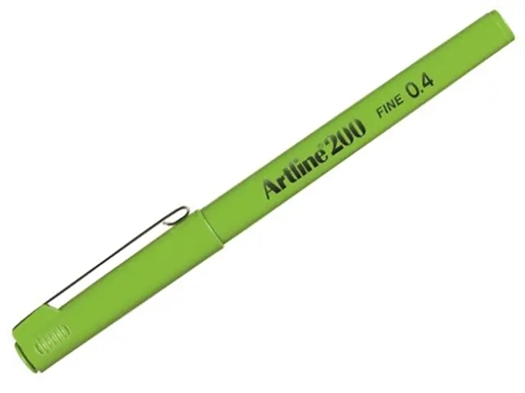 Artline 200 Fineliner Pen EK-200 YE.GREEN