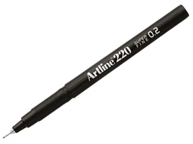 Artline 220 Fineliner Pen EK-220 BLACK