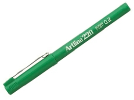 Artline 220 Fineliner Pen EK-220 GREEN