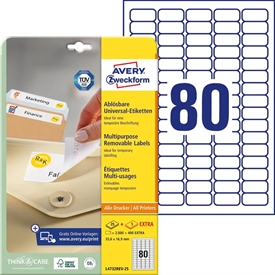 Avery L6023 Etiket L6023REV-25