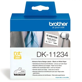 Brother DK-11234 Visitor Badge Papir Label DK11234