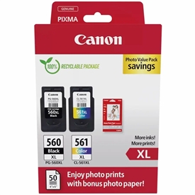 Canon PG-560XL + CL-561XL Photo Value Pack 3712C008
