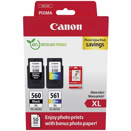 Canon PG-560XL + CL-561XL Photo Value Pack 3712C008