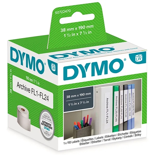 Dymo 99018 LabelWriter Brevordner Etiket S0722470
