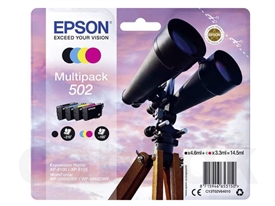 Epson 502 Kikkert Blækpatron Rabatpakke med C13T02V64010