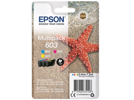 Epson 603 Søstjerne Blækpatron Rabatpakke C13T03U540