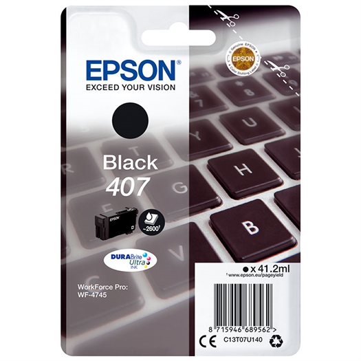 Epson 407 Tastatur Blækpatron C13T07U140