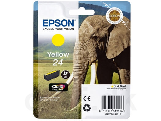 Epson 24 Elefant Blækpatron C13T242440