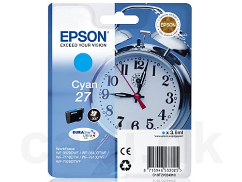 Epson 27 Vækkeur Blækpatron C13T270240