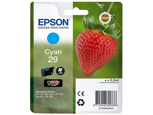 Epson 29 Claria Jordbær Blækpatron C13T298240