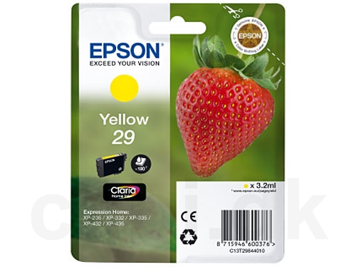 Epson 29 Claria Jordbær Blækpatron C13T298440