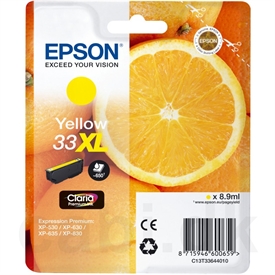Epson 33XL Appelsin Blækpatron C13T336440