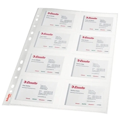 Esselte PP Visitkort Plastlomme 78930