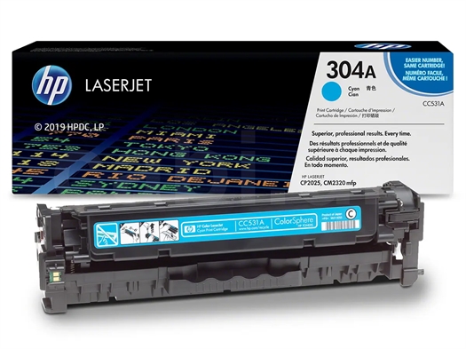 HP No. 304A / CC531A LaserJet Printerpatron CC531A