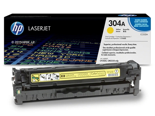 HP No. 304A / CC532A LaserJet Printerpatron CC532A