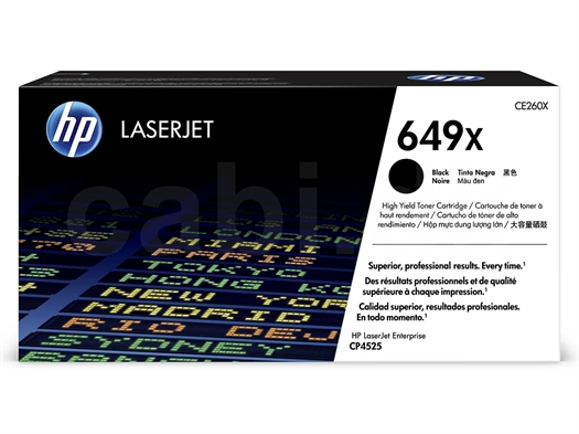 HP No. 649X / CE260X LaserJet Printerpatron CE260X