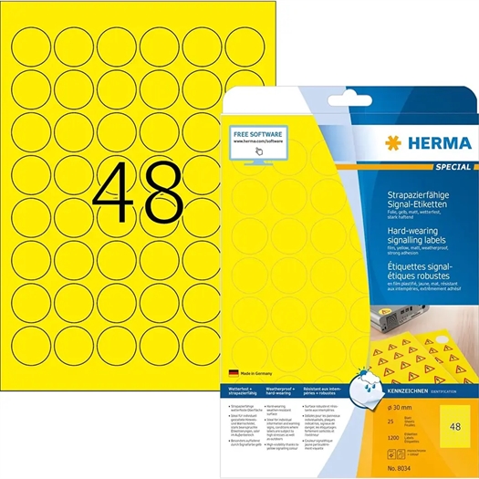 Herma 8034 Polyester Etiket 8034