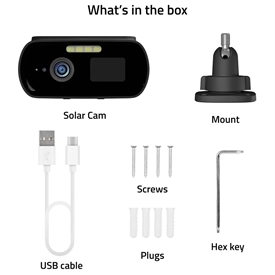 Hombli HBZC-0100 Solar Cam 2K Udendørs video overvågningskamera