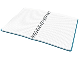 Leitz 45270061 Cosy Soft Touch Spiral Notesbog Linieret Blå