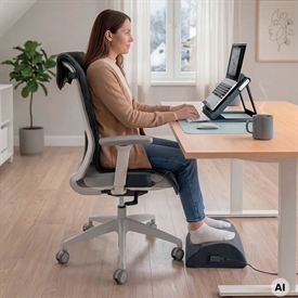 Leitz 51900089 iComfi Fodstøtte med varme