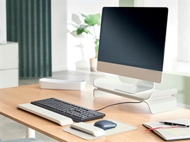 Leitz 65040085 Ergo Monitor Stand Lys Grå