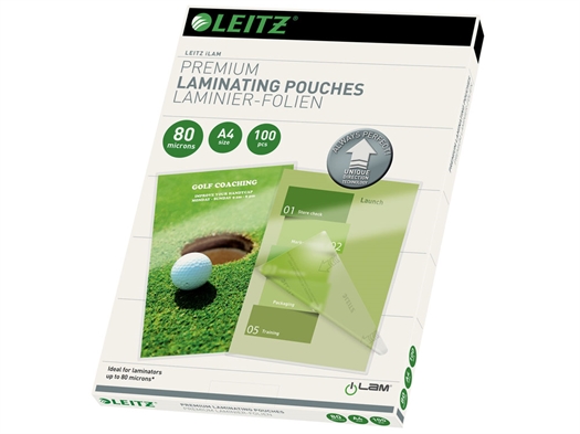 Leitz A4 Lamineringslomme 74780000