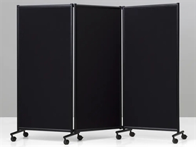 Lintex 95503S-B One Screen 2-sidet skærmvæg Sort