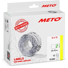 Meto 22x12 mm Prisetiketter 30007325