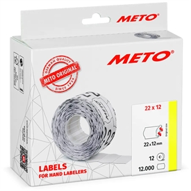 Meto 22x12 mm Prisetiketter 30007327