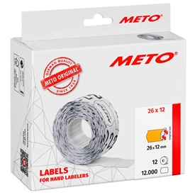 Meto 26x12 mm Prisetiketter 30007342