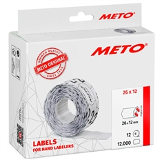 Meto 26x12 mm Prisetiketter 30007348