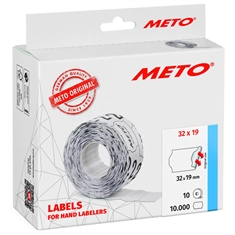 Meto 32x19 mm Prisetiketter 30007365