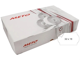 Meto 32x19 mm Prisetiketter 9006863