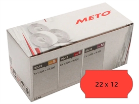Meto 22x12 mm Prisetiketter 9006890
