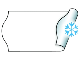 Meto Prisetiket Hvid Frost