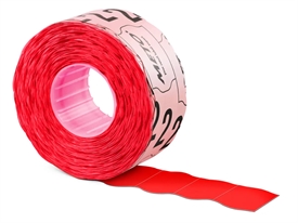 Meto Prisetiket Neon Rød