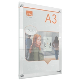 Nobo Akryl skilt Premium Plus t/montering A3
