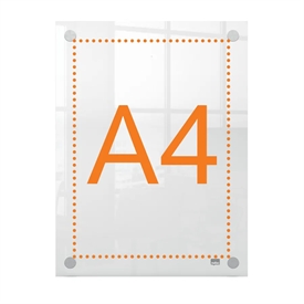 Nobo Akryl skilt Premium Plus t/montering A4