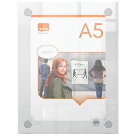 Nobo Akryl skilt Premium Plus t/montering A5