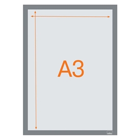 NOBO 1915699 Poster-Frame Magnetramme A3 Selvklæbende
