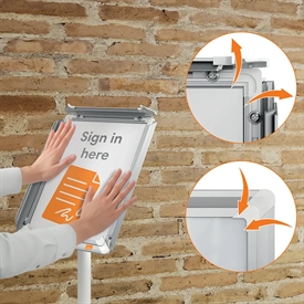 NOBO 1915737 Premium Plus Infostander med Skifteramme A4